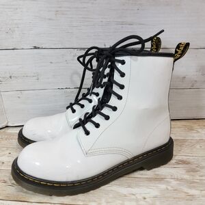 Dr Martens 1460 Y White Boots W US  7